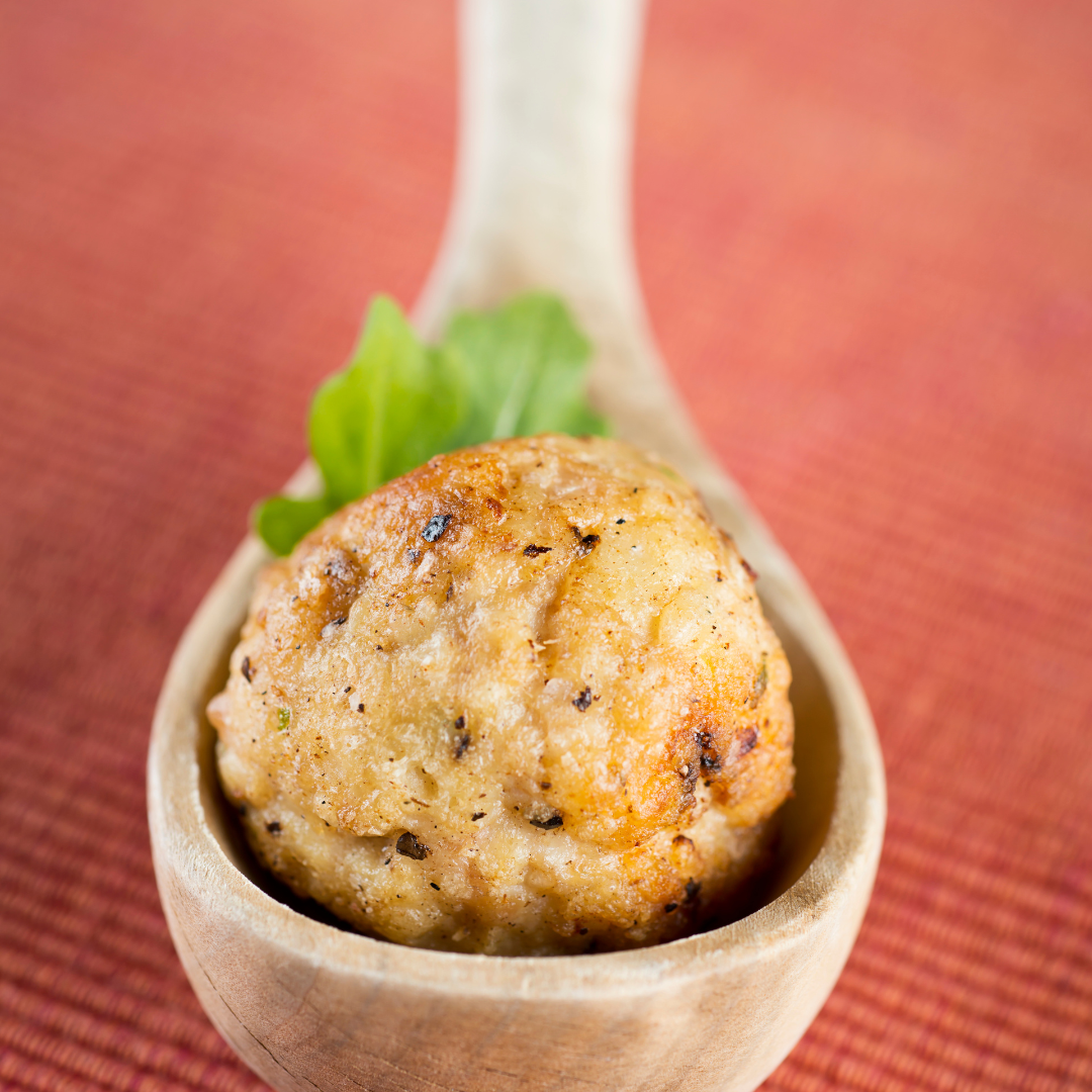 Asian Style Chicken Meatballs with a Manuka Honey with Ginger & Lime sauce