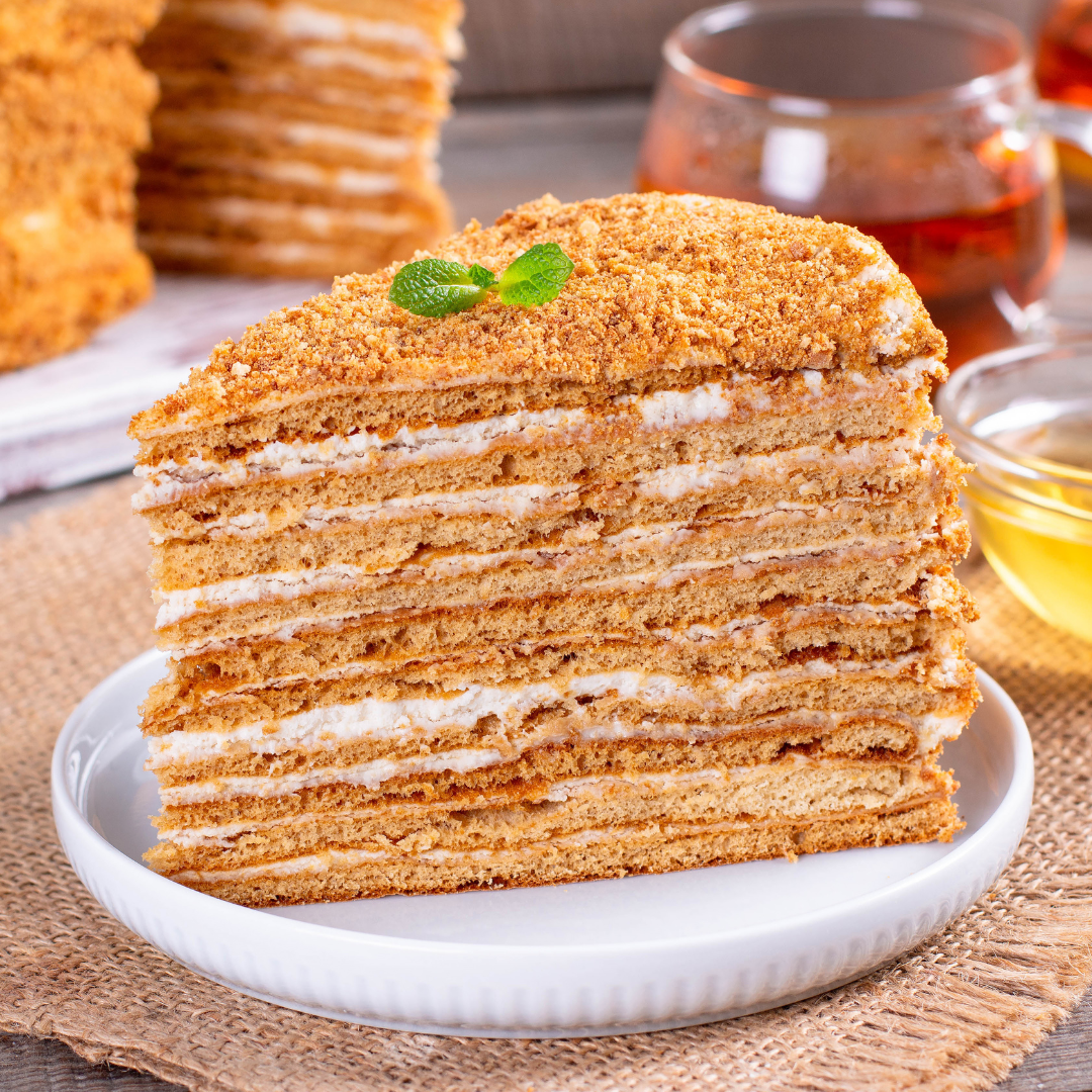 Honey Cake Recipe (Russian Medovik) - Valentina's Corner